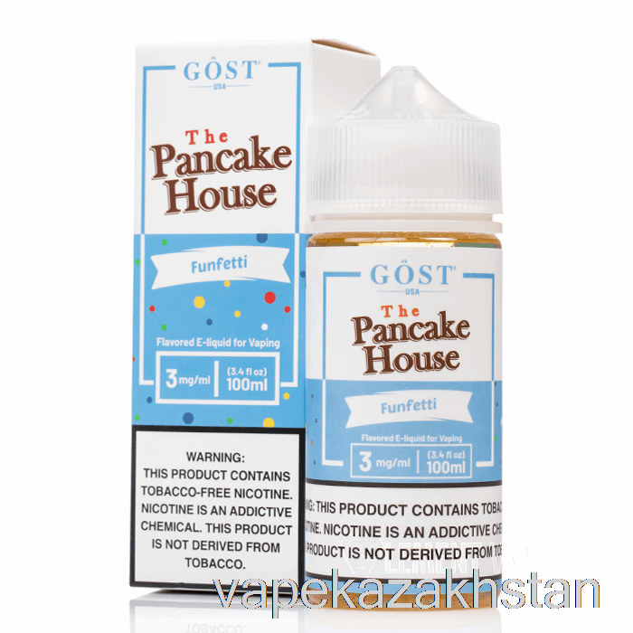 Vape Disposable Funfetti - The Pancake House - GOST Vapor - 100mL 6mg